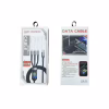 Дата кабель USB 2.0 AM to Lightning + Micro 5P + USB-C 1.2m 100W nylon black XoKo (SC-3100) - Image 4