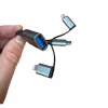 Переходник OTG USB 3.0 AF to USB-C + Micro 5P + Lightning 0.11m 60W XoKo (XK-AC-155) - Image 4