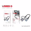 Перехідник OTG USB 3.0 AF to USB-C + Micro 5P + Lightning 0.11m 60W XoKo (XK-AC-155) - Image 5