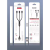 Дата кабель USB 2.0 AM to Lightning + Micro 5P + USB-C 1.0m 2.1A black XO (NB103-3in1-1-BK) - Image 2