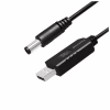 Кабель питания USB to DC 5.5x2.5mm 12V 1.0m black ColorWay (CW-CBUD067-BK) - Image 2