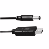 Кабель питания USB to DC 5.5x2.5mm 12V 1.0m black ColorWay (CW-CBUD067-BK) - Image 3