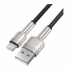 Дата кабель USB 2.0 AM to Lightning 2.0m 2.4A metal black Baseus (CALJK-B01) - Image 2