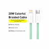 Дата кабель USB-C to Lightning 2.0m 20W green Baseus (CALD000106) - Image 2