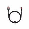 Дата кабель USB 2.0 AM to Lightning 1.0m 2.4A 90° corner black/red Baseus (CAVP000020) - Image 2