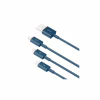 Дата кабель USB 2.0 AM to Lightning + Micro 5P + Type-C 1.5m 3.5A blue Baseus (CAMLTYS-03) - Image 3