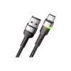 Дата кабель USB 2.0 AM to USB-C 0.5m 3A LED black Essager (EXCT-XCDB01) - Image 2