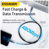 Дата кабель USB-C to Lightning 0.5m 20W black Essager (EXCTL-CGB01) - Image 4