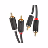 Кабель мультимедійний 2xRCA M to 2xRCA M 3.0m AV104 black Ugreen (10519) - Image 2