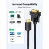 Кабель мультимедийный HDMI M to DVI M 1.5m HD106 black Ugreen (11150) - Image 2