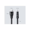 Кабель мультимедийный HDMI M to HDMI M 2.0m braided HD140 black Ugreen (80403) - Image 5