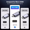 Кабель мультимедійний HDMI M to HDMI micro M 2.0m V2.1 8K60Hz HD164 black Ugreen (15517) - Image 7