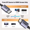 Кабель мультимедийный DisplayPort M to HDMI M 2.0m V2.0 4K30Hz DP125 black Ugreen (35842) - Image 10