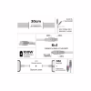 Дата кабель 6in1 inCharge XL 0.3m white Rolling Square (XLS02R) - Image 2
