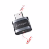 Перехідник USB-C M to Micro 5P F gray Essager (EZJMC-XL01) - Image 2