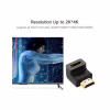 Переходник HDMI M to HDMI F 90° corner Down HD112 black Ugreen (20109) - Image 5