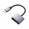 Перехідник USB-C M to 3.5mm F + USB-C F PD60W Cabletime (CA915750) - Image 2