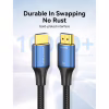 Кабель мультимедійний HDMI M to HDMI M 1.5m 8K60Hz cotton braided blue Vention (ALGLG) - Image 3