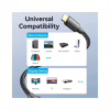 Кабель мультимедійний HDMI M to HDMI M 2.0m 4K60Hz cotton braided black Vention (ALLBH) - Image 5