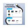 Кабель мультимедійний HDMI M to HDMI M 20.0m 1080p60Hz cotton braided black Vention (ALLBQ) - Image 5