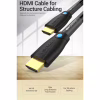 Кабель мультимедійний HDMI M to HDMI M 1.0m 4K60Hz cotton braided black zinc alloy Vention (ALMBF) - Image 3