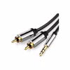 Кабель мультимедийный 3.5mm M to 2xRCA M 1.0m black Vention (BCFBF) - Image 2