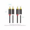 Кабель мультимедійний 2xRCA M to 2xRCA M 1.5m black Vention (BCMBG) - Image 2