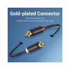 Кабель мультимедийный 2xRCA M to 2xRCA M 1.5m black Vention (BCMBG) - Image 9