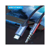 Кабель мультимедійний Micro 5P M to 3.5mm M 1.0m (4pin) black Vention (BDGBF) - Image 4