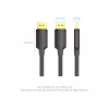 Кабель мультимедийный DisplayPort M to DisplayPort M 1.0m 4K60Hz black Vention (HAKBF) - Image 8