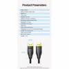 Кабель мультимедийный DisplayPort M to DisplayPort M 1.5m 8K60Hz black Vention (HCCBG) - Image 9