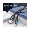 Дата кабель USB 2.0 AM to Micro 5P 1.0m 3A black Vention (COLBF) - Image 2