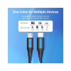 Дата кабель USB-C to Micro 5P 1.0m 2A black Vention (COVBF) - Image 6