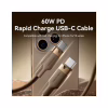 Дата кабель USB-C to USB-C 1.0m 3A aluminum gold Vention (TRDJF) - Image 2