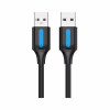 Дата кабель USB 2.0 AM/AM 1.0m black Vention (COJBF) - Image 2