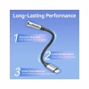 Переходник Lightning to 3.5mm 0.1m cotton braided aluminum gray Vention (BMBHA) - Image 5