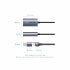 Переходник USB-C + USB A to RJ45 Ethernet 1000Mbps 0.15m aluminum gray Vention (CFQHB) - Image 2