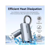 Перехідник USB-C + USB A to RJ45 Ethernet 1000Mbps 0.15m aluminum gray Vention (CFQHB) - Image 6
