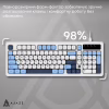 Клавіатура Ajazz AF98 USB UA White/Blue (AF98-GB) - Image 8