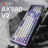 Клавіатура Ajazz AK980 V2 Gift Switch V2 Wireless/Bluetooth/USB UA White/Blue (AK980-V2-G-PWB) - Image 6
