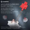 Клавіатура GamePro Asgard Drakkar Keychron Super Red Switch Wireless/Bluetooth/USB UA Black (MK305BK) - Image 9