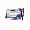 Клавіатура Hator Hellyberry HK75 Mechanical Linear RGB Wireless/Bluetooth/USB UA White/Violet (HK75_wireless) - Image 3