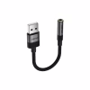 Перехідник USB AM to 3.5mm F 0.15m black Acefast (6974316285298) - Image 2