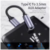 Переходник USB-C M to 3.5mm F 0.12m gray Essager (EZJE01-0G) - Image 3