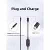 Кабель питания USB-C to DC 5.5x2.5mm 1.0m 5V/9V/12V/15V/20V/28V 140W black XoKo (XK-K695) - Image 4