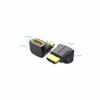 Перехідник HDMI F to HDMI M 90° 4K 60Hz PVC Vention (AIOB0) - Image 2
