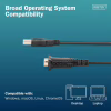 Кабель для передачи данных USB 2.0 AM to COM 1.8m DB9 RS232 FT232RNL black Digitus (DA-70172) - Image 6
