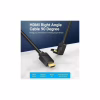Кабель мультимедійний HDMI M to HDMI M 1.5m V2.0 4K60Hz 90° corner PVC black Vention (AARBG) - Image 4