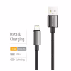 Дата кабель USB 2.0 AM to Lightning 1.0m 3A zinc alloy braided black ColorWay (CW-CBUL098-BK) - Image 4