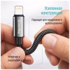 Дата кабель USB 2.0 AM to Lightning 1.0m 3A zinc alloy braided black ColorWay (CW-CBUL098-BK) - Image 11